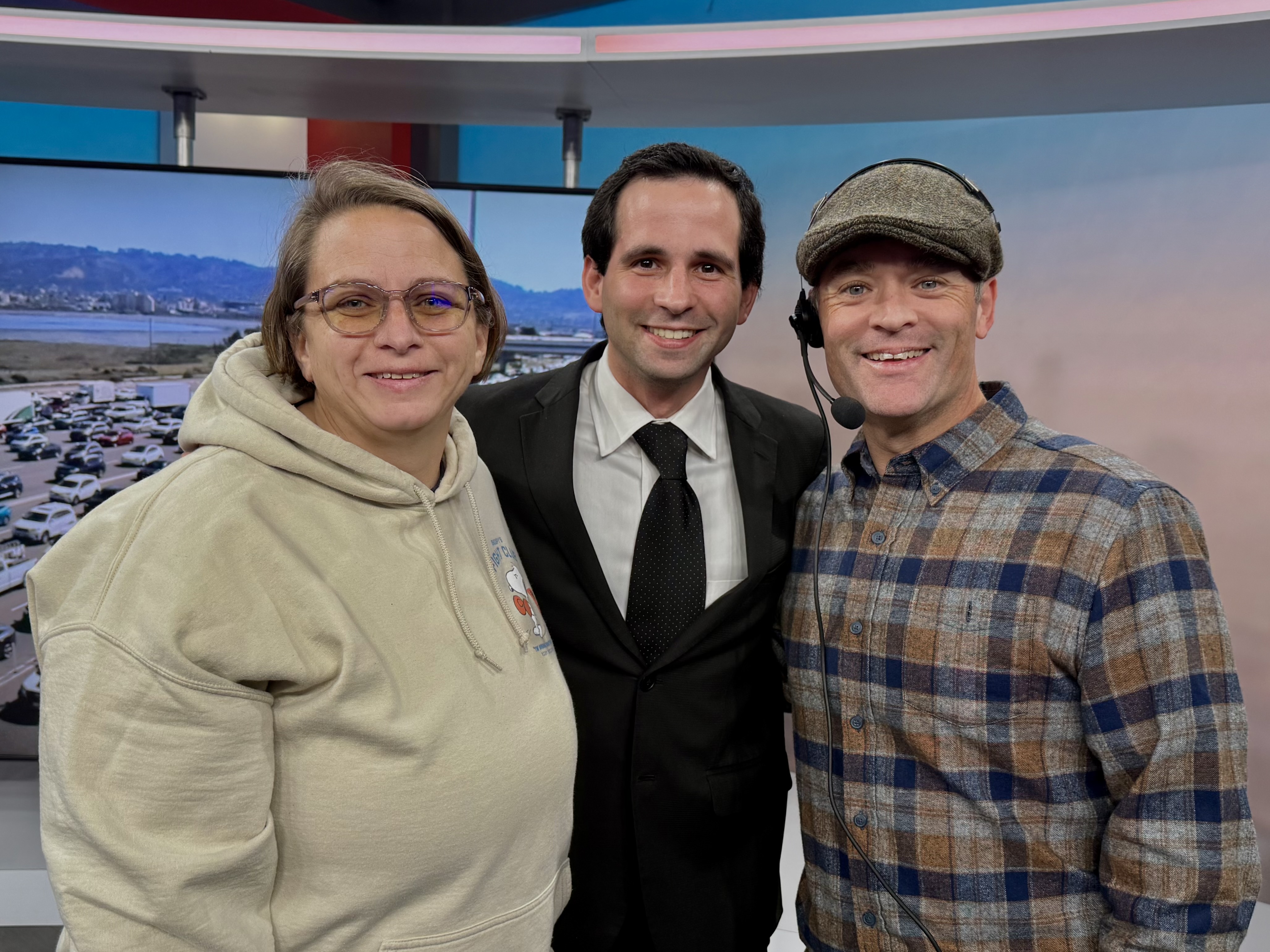 Eytawn Wallace with a studio visit to the KRON 4 Studios. April 23, 2026
