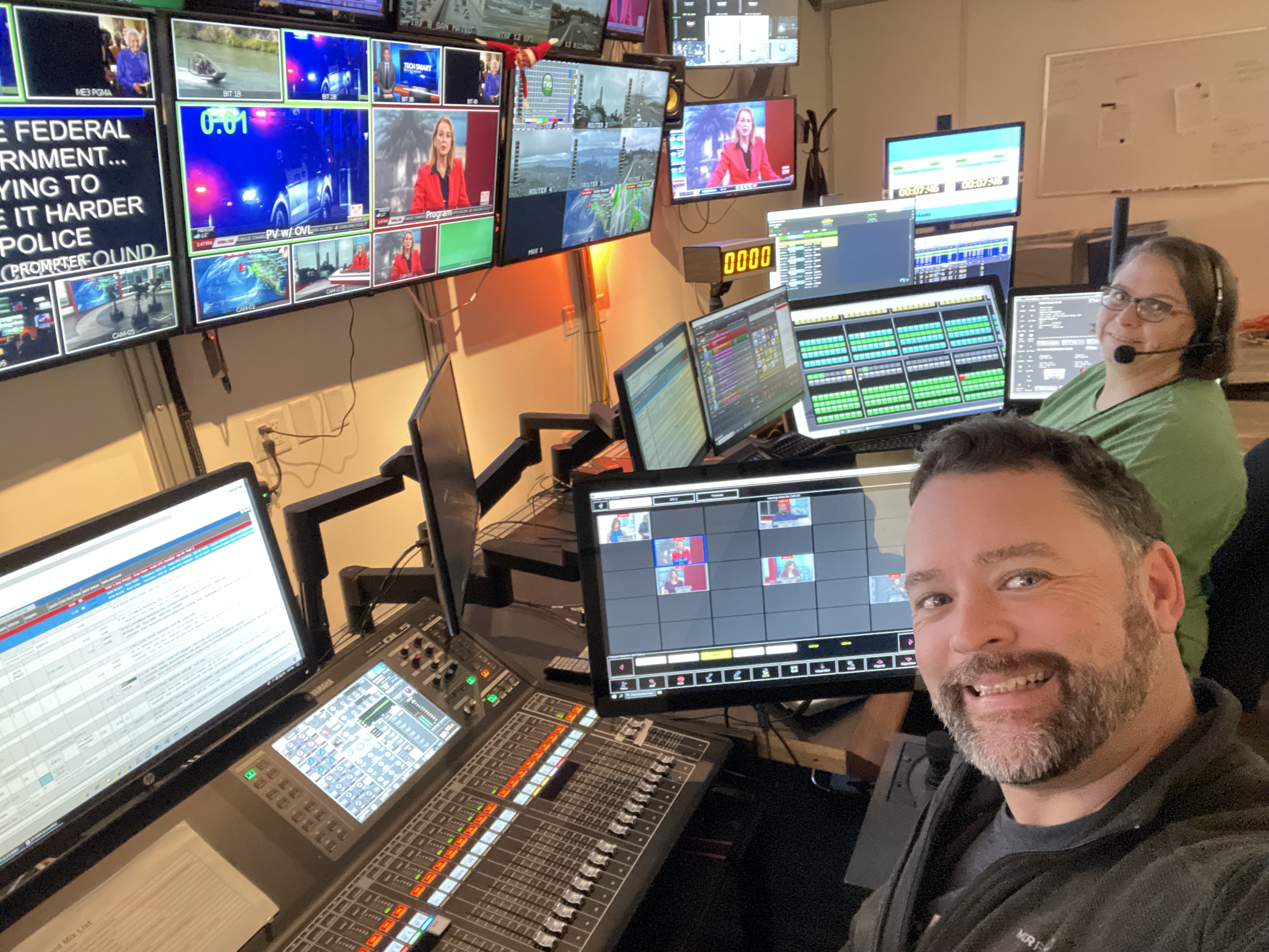 KRON 4 Control Room, Dec. 19, 2023