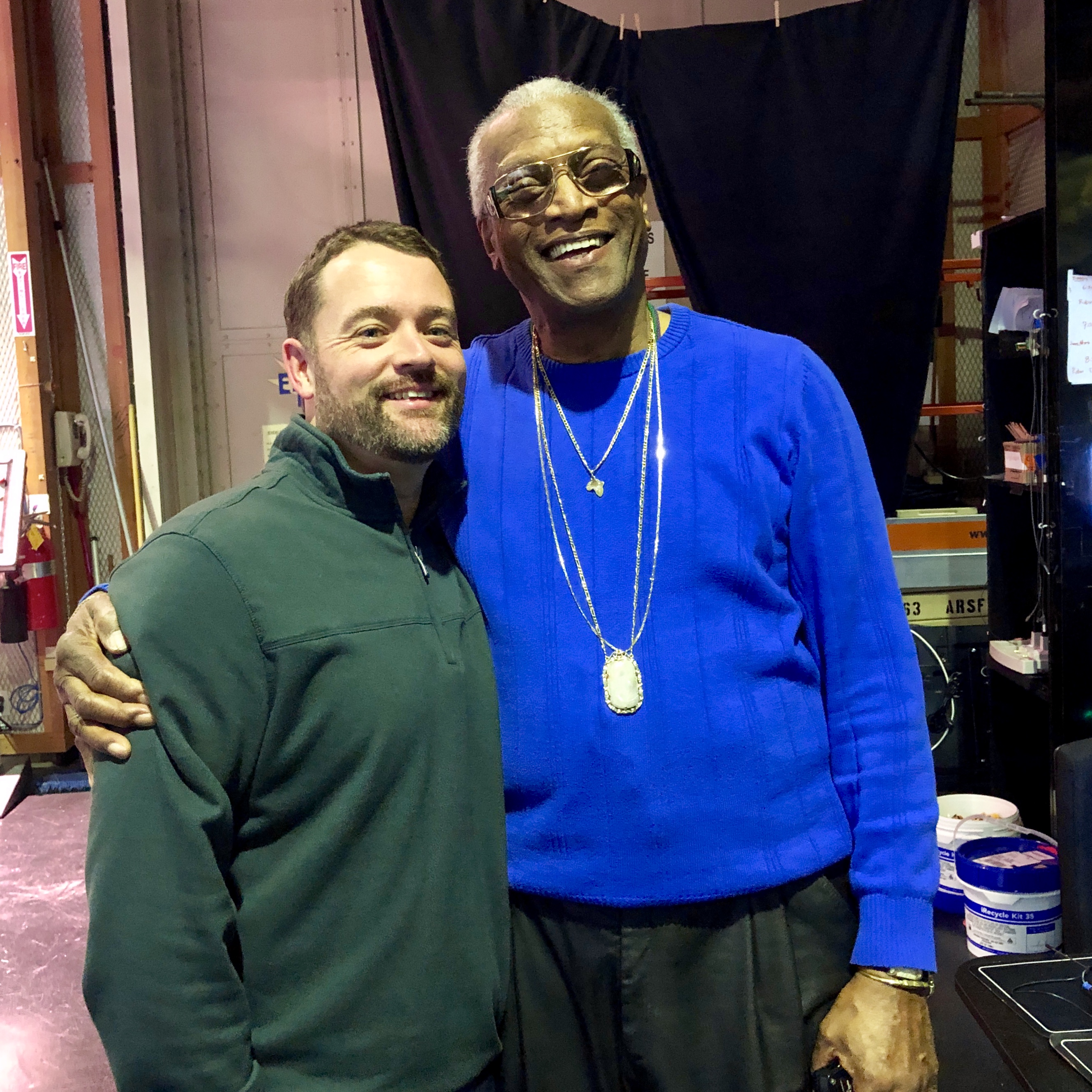 Myself and Paul in KRON 4 Studio. Dec 31, 2018