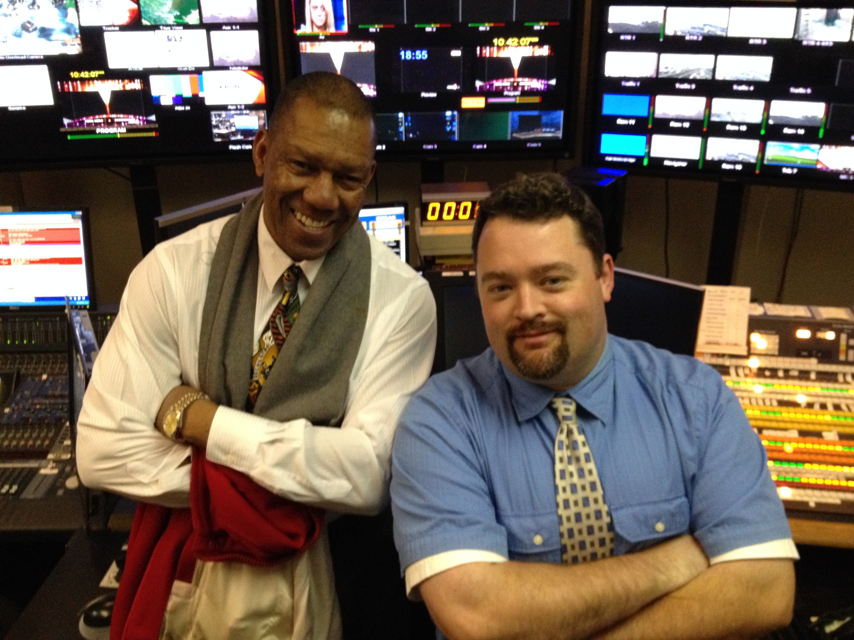 Richard and I going shirt and tie. Dec 31, 2013
