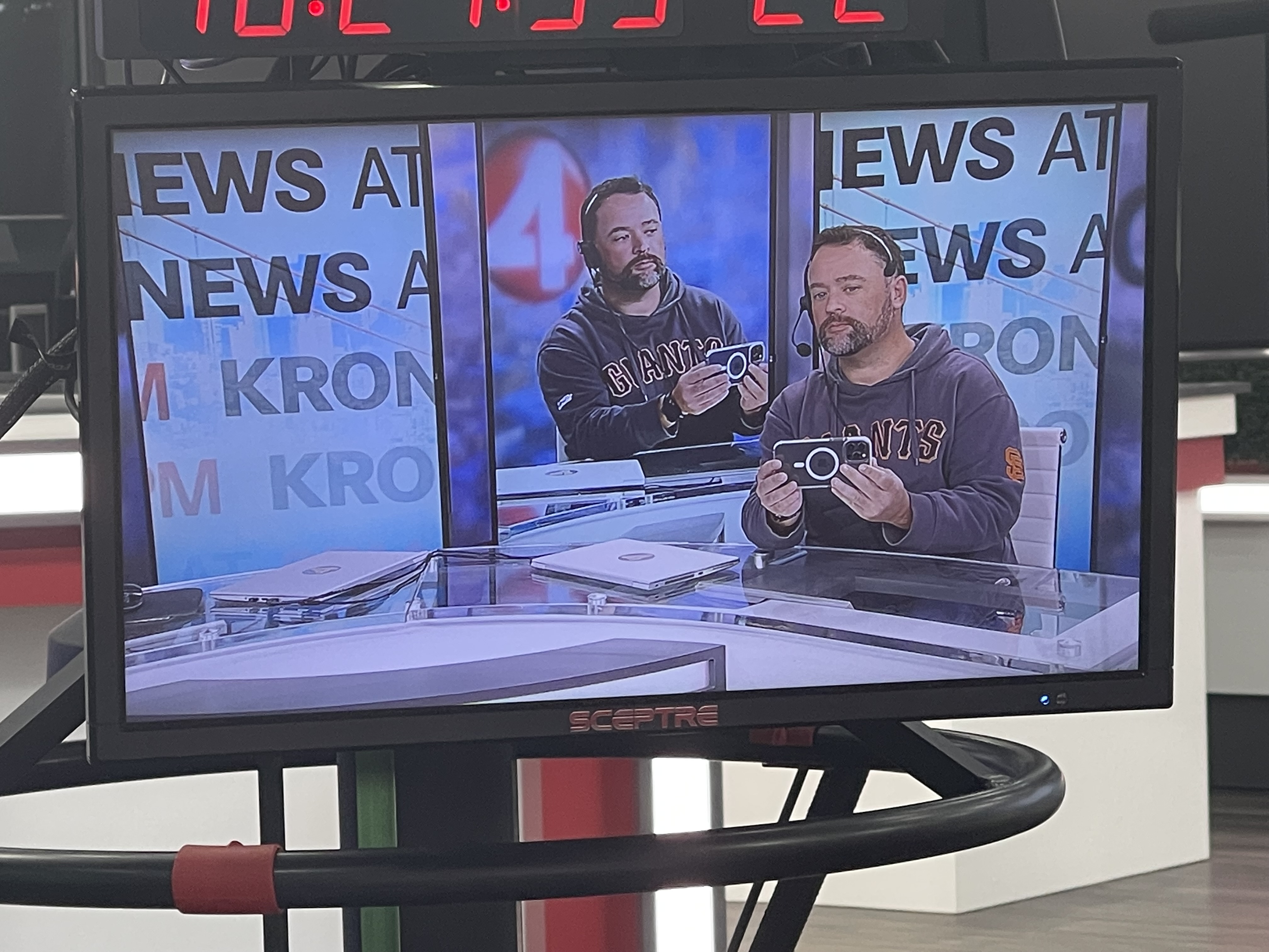 Testing shots at KRON 4. Oct. 11, 2022