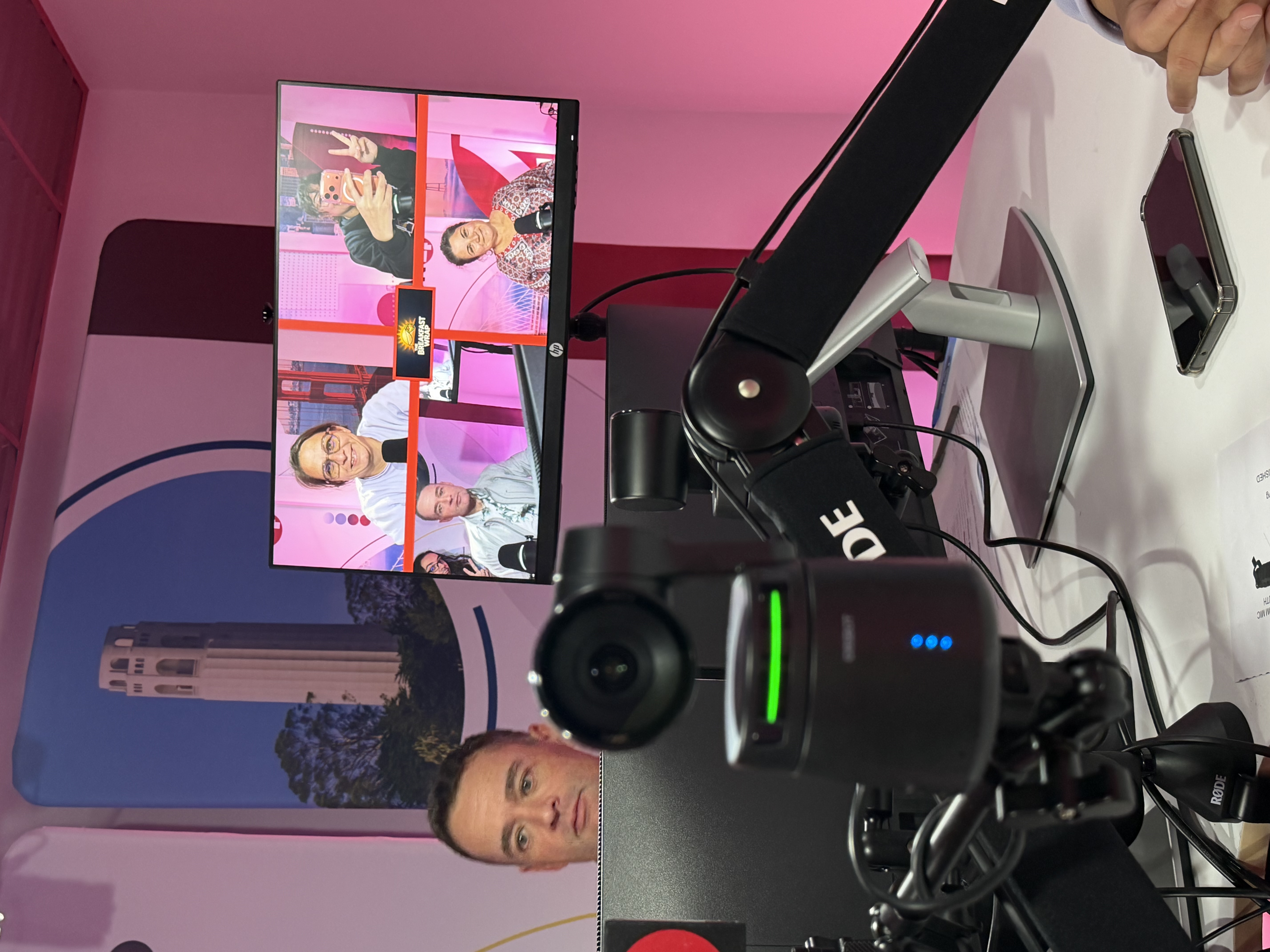 Testing the mic’s in the Pod Studio. July 22, 2025